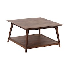 Porter Designs Portola Solid Acacia Wood Coffee Table, Brown