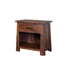 Porter Designs Kalispell Solid Sheesham Wood Nightstand, Brown