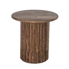 Bixby Solid Red Oak Wood End Table, Brown