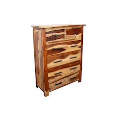 Porter Designs Kalispell Solid Sheesham Wood Chest, Natural