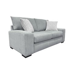 Clayton Modern Upholstered Loveseat, Teal