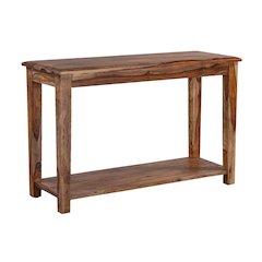 Porter Designs Sonora Solid Sheesham Wood Console Table, Brown