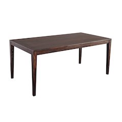 Porter Designs Fall River Solid Sheesham Wood Dining Table, Gray