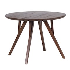 Portola Solid Acacia Wood Dining Table, Brown