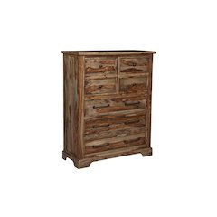 Porter Designs Crossroads Solid Sheesham Wood Chest, Brown