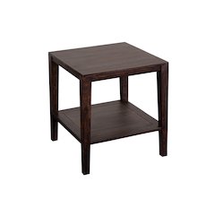 Porter Designs Fall River Solid Sheesham Wood End Table, Gray