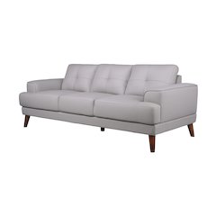 Porter Designs Anzio Top Quality Leather Sofa, Cream