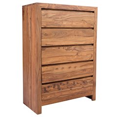 Porter Designs Urban Solid Sheesham Wood Chest, Natural