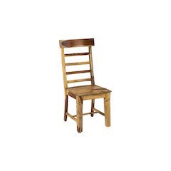 Taos Solid Sheesham Wood Ladderback Dining Chair, Natural (Set of 2)