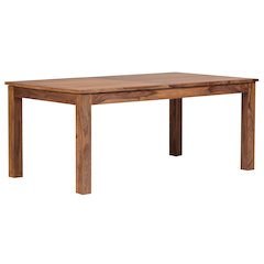 Urban Solid Sheesham Wood 72" - 96" Butterfly Extension Dining Table, Natural