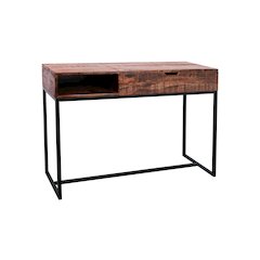 Porter Designs Lakewood Solid Acacia Wood Console Table, Brown