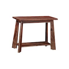 Porter Designs Kalispell Solid Sheesham Wood End Table, Natural