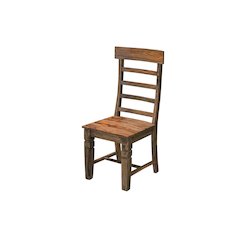 Taos Solid Sheesham Wood Ladderback Dining Chair, Brown (Set of 2)