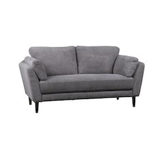 Porter Designs Marley Boucle Fabric Loveseat, Gray