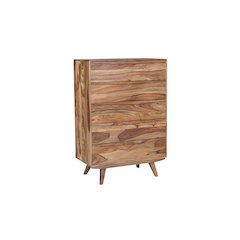 Porter Designs Fusion Solid Sheesham Wood Chest Table, Natural