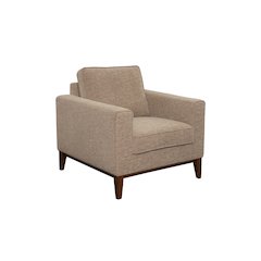 Porter Designs Annie Wood Trim Chair, Cream