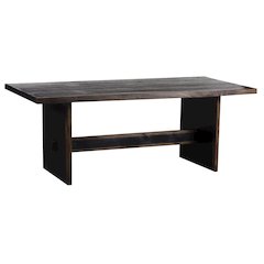 Porter Designs Udo Solid Wood Dining Table, Black