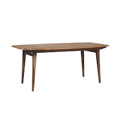 Porter Designs Fusion Solid Sheesham Wood Dining Table, Natural