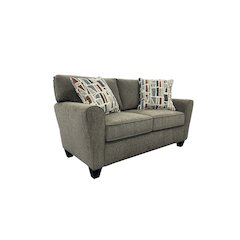 Reese Modern Upholstered Loveseat, Brown