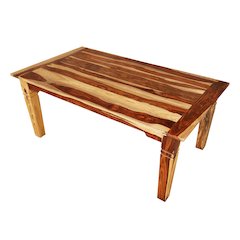 Porter Designs Taos Solid Sheesham Wood 72" Rectangular Dining Table, Natural