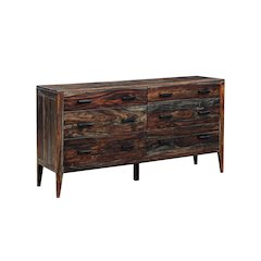 Porter Designs Fall River Solid Sheesham Wood Dresser, Gray