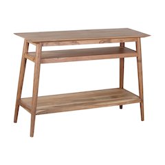 Porter Designs Portola Solid Acacia Wood Console Table, Natural