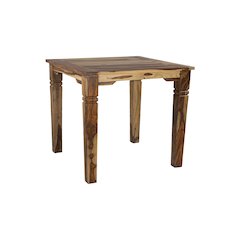 Porter Designs Taos Solid Sheesham Wood 54" Square Counter Table, Natural