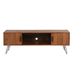 Hurst Solid Pine Wood Foldable 60" TV Stand
