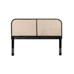 East Indie Cane and Teak Headboard