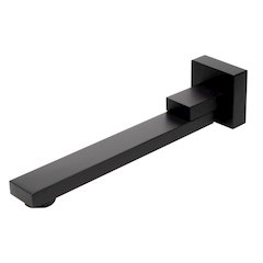 Black Matte Square Foldable Tub Spout