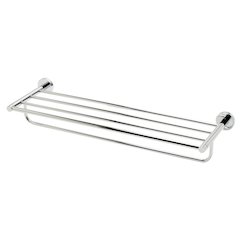 Polished Chrome 26 inch Towel Bar & Shelf Bathroom Accessory