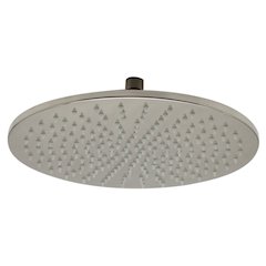 Brushed Nickel 12" Round Multi Color LED Rain Shower Head