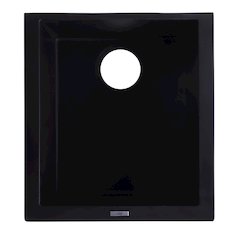 Black 17" Undermount Rectangular Granite Composite Kitchen Prep Sink