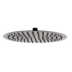 Matte Black Stainless Steel 12" Round Ultra-Thin Rain Shower Head