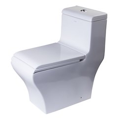 DUAL FLUSH ONE PIECE  HIGH EFFICIENCY LOW FLUSH CERAMIC TOILET