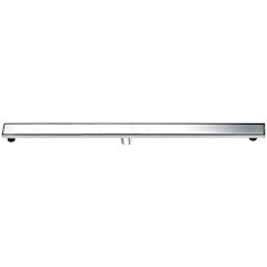 47" Polished Stainless Steel Linear Shower Drain with Solid Cover