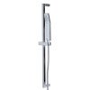 Polished Chrome Sliding Rail Hand Held Shower Head Set With Hose