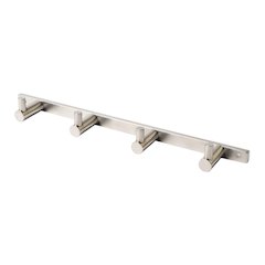 Brushed Nickel Wall Mounted 4 Prong Robe / Towel Hook