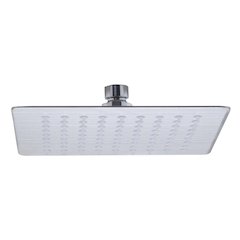 Solid Brushed Stainless Steel 8" Square Ultra Thin Rain Shower Head