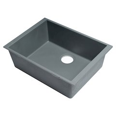 Titanium 24" Undermount Single Bowl Granite Composite Kitchen Sink