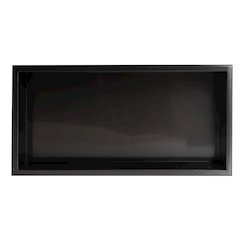 Brushed Black PVD Stainless Steel Horizontal Single Shelf Shower Niche