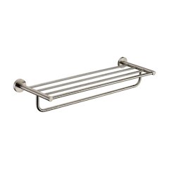 Brushed Nickel 26 inch Towel Bar & Shelf Bathroom Accessory