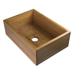 30" Single Bowl Bamboo Kitchen Farm Sink