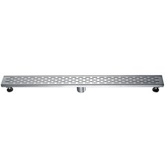 ABLD36C 36" Modern Stainless Steel Linear Shower Drain with Groove Holes