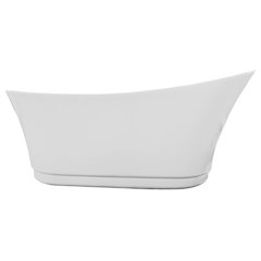6 Foot White Free Standing Air Bubble Bathtub