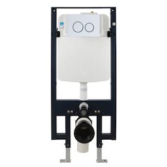 White Dual Flush Wall Mounted Toilet Tank Carrier for WD101, WD332, WD333