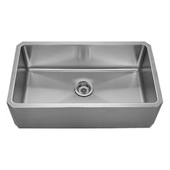 Brushed Stainless Steel Single Bowl Front Apron Undermount Sink