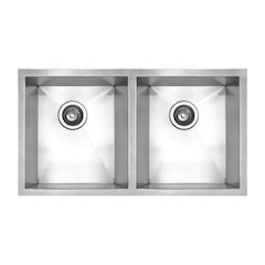 Brushed Stainless Steel Chefhaus Series Double Bowl Undermount Sink