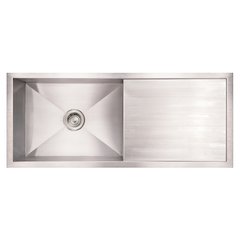Brushed Stainless Steel Commercial Single Bowl Reversible Undermount Sink