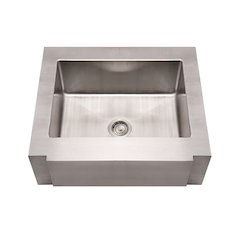 Noah's Collection Brushed Stainless Steel Commercial Single Bowl Sink